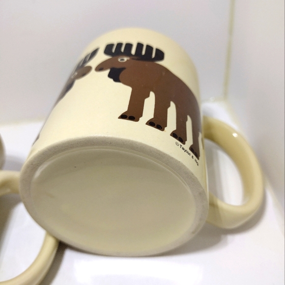 Vintage Taylor & Ng Moose Design Mug Set of 2 - Picture 4 of 14